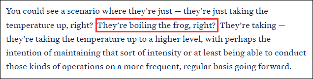 白宫官员声称解放军环台湾岛军演是“提高水温煮青蛙”休闲区蓝鸢梦想 - Www.slyday.coM