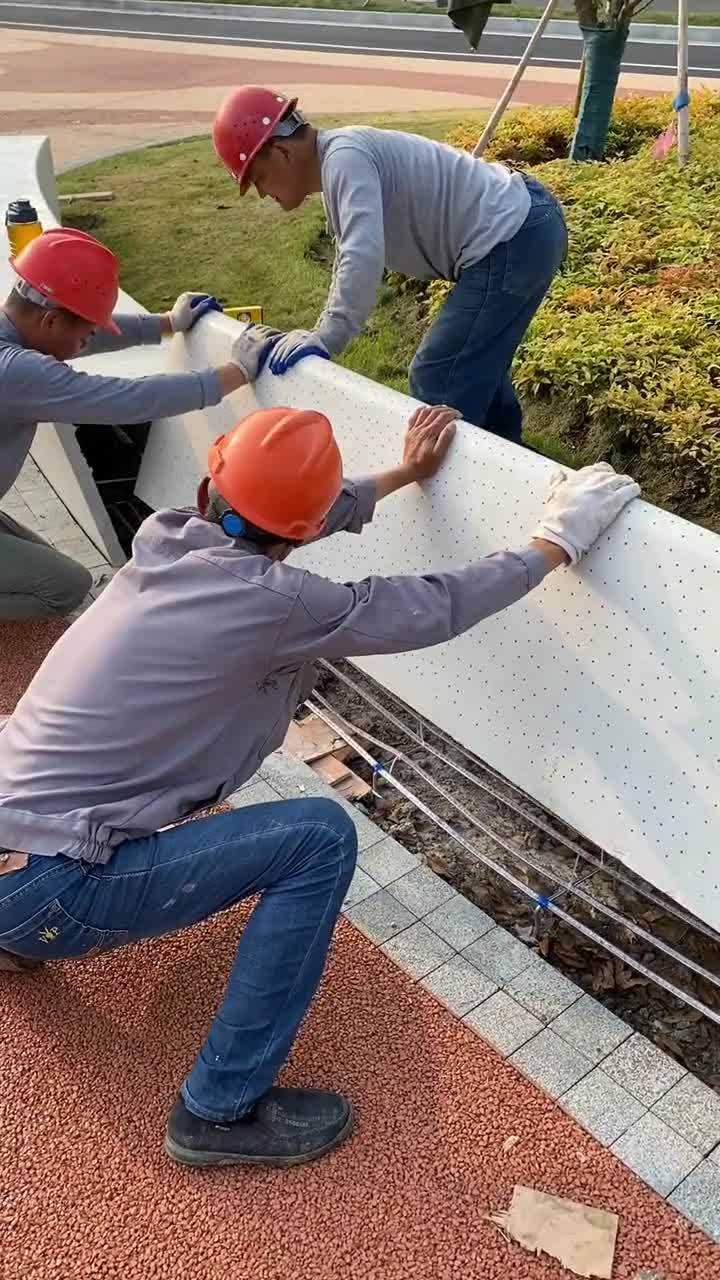 透光混凝土坐凳安装视频