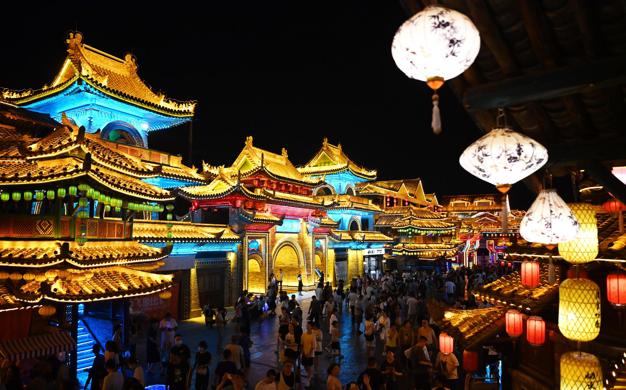 陕西周至:烟火巷子点亮夏日"夜经济"__财经头条