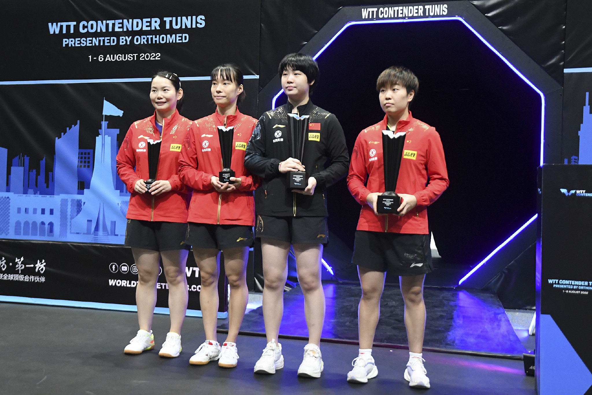 乒乓球常规挑战赛突尼斯站张瑞蒯曼女双夺冠