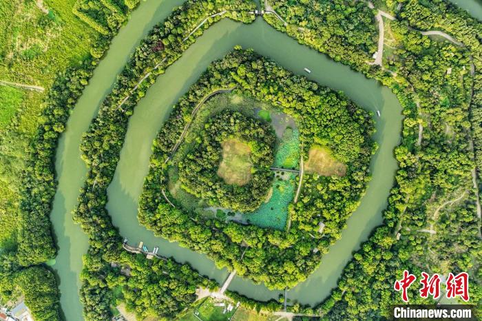 2500余年历史 航拍常州春秋淹城遗址