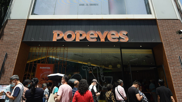 网红炸鸡店Popeyes。人民视觉 资料图