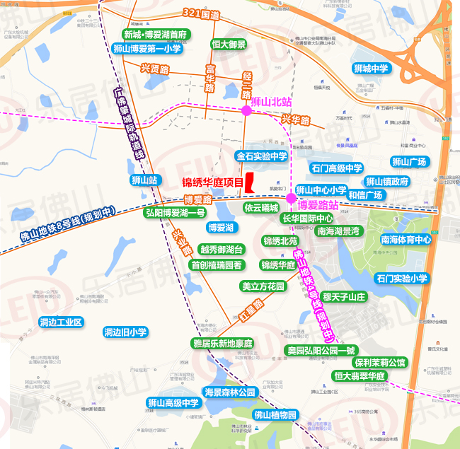 项目所在位置回顾2021年9月17日,佛山市南海锦绣华庭房地产开发有限