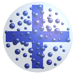 葡萄干布丁模型 图片来源:wikipedia