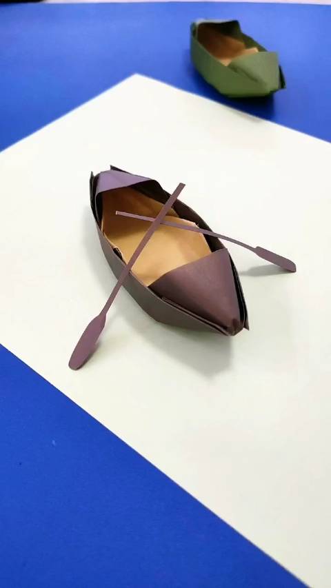 趣味小手工 这样的乌篷船你们还记得怎么折吗?_手机新浪网