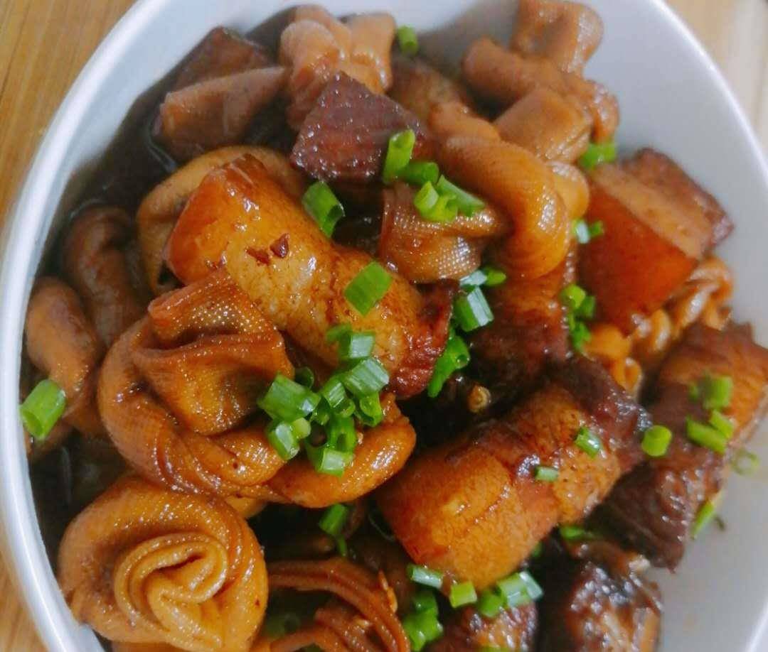 百叶结烧五花肉,方法简单,想吃就做,老少皆宜|百叶结|红烧肉|五花肉