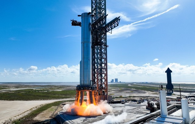 SpaceX完成星舰推进器静态推力测试|spacex|星舰|猛禽发动机_新浪新闻