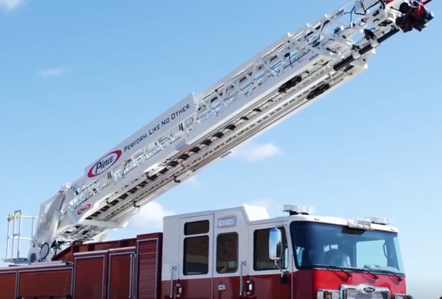 101米云梯消防车_101米云梯消防车视频_消防云梯 腾讯新闻