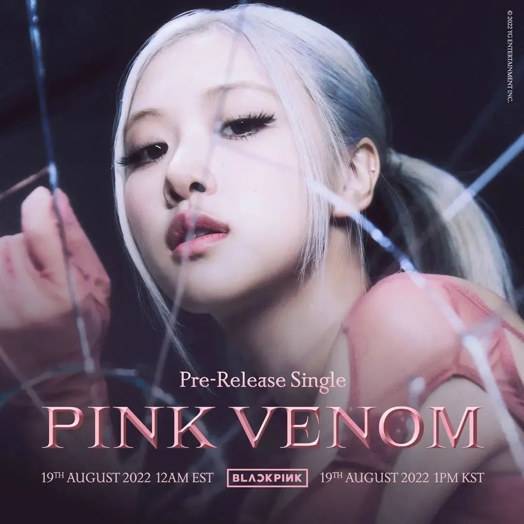 blackpink 新歌《pink venom》視覺概念的主題海報