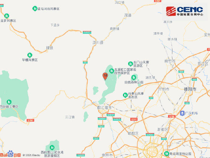 成都都江堰3.3级地震，你收到预警了吗？休闲区蓝鸢梦想 - Www.slyday.coM