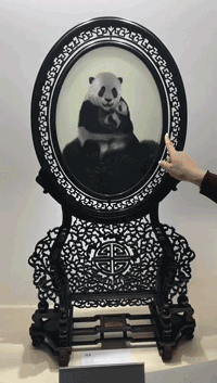 △姚建萍双面三异绣《母爱》