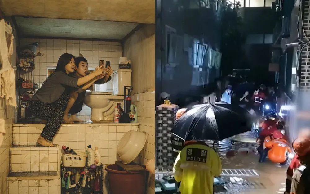 首尔暴雨一家三口住地下室遇难！30万住地下室的韩国人，是一幕幕现实版的"寄生虫"...休闲区蓝鸢梦想 - Www.slyday.coM