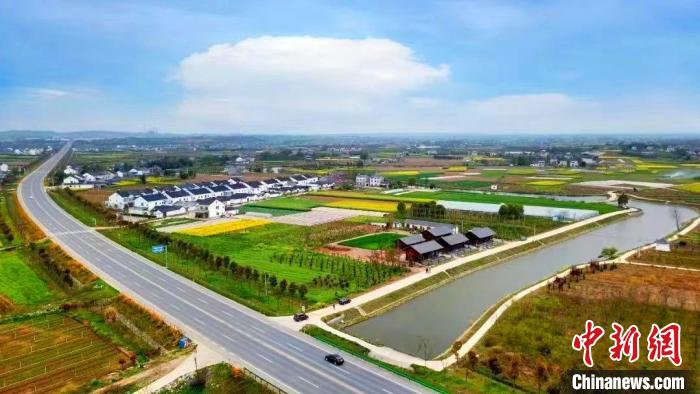 枝江市董市镇曹店村美景如画.(资料图) 陈黄奎 摄