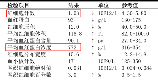 常规验血报告单怎么看图片