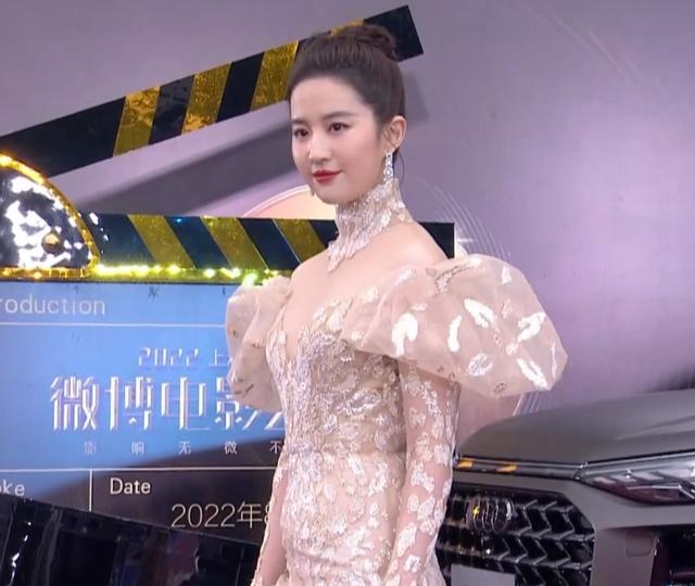 电影之夜红毯生图：刘亦菲高定裙显胖，李冰冰状态佳，王一博帅气休闲区蓝鸢梦想 - Www.slyday.coM