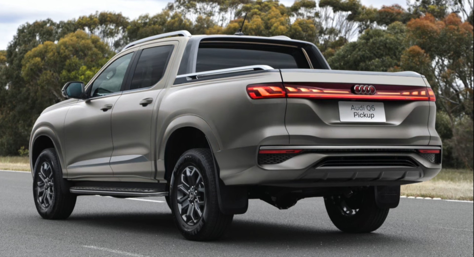 外观科技感十足曝奥迪q6皮卡版渲染图