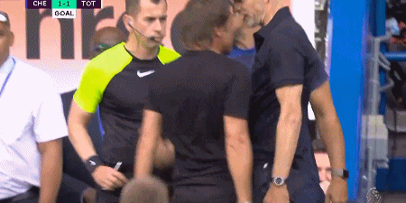 热刺队的第一个进球，让两队教练爆发言语冲突。