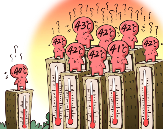 40℃已进不了全国高温排行榜。