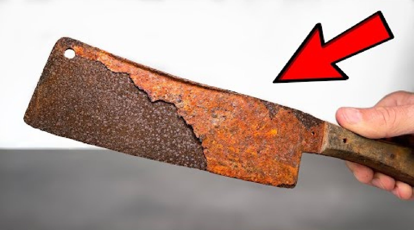 全身锈迹的菜刀翻新过程修复手艺精湛成品和新的一样