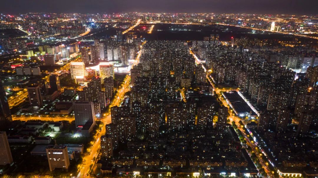 滨湖新区夜景.全媒体记者&nbsp;张大岗 摄