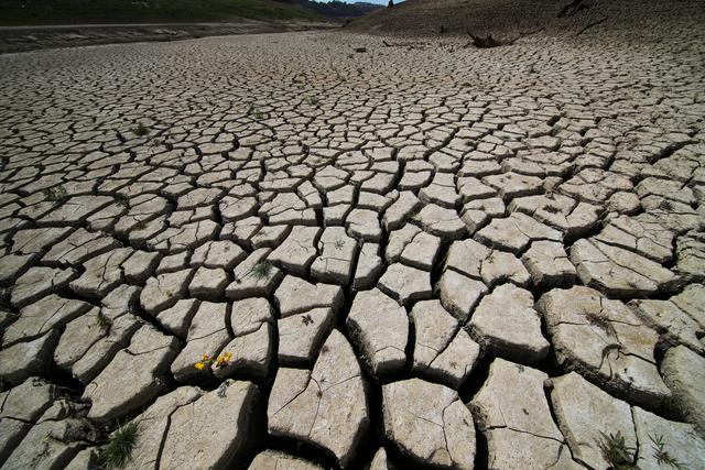 这是在美国加利福尼亚州摩根希尔拍摄的干涸土地的资料图.图源:新华社