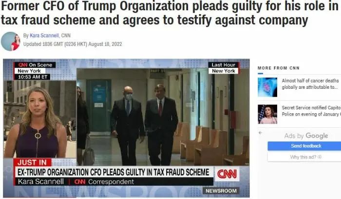  图片来源：美国有线电视新闻网（CNN）报道截图。