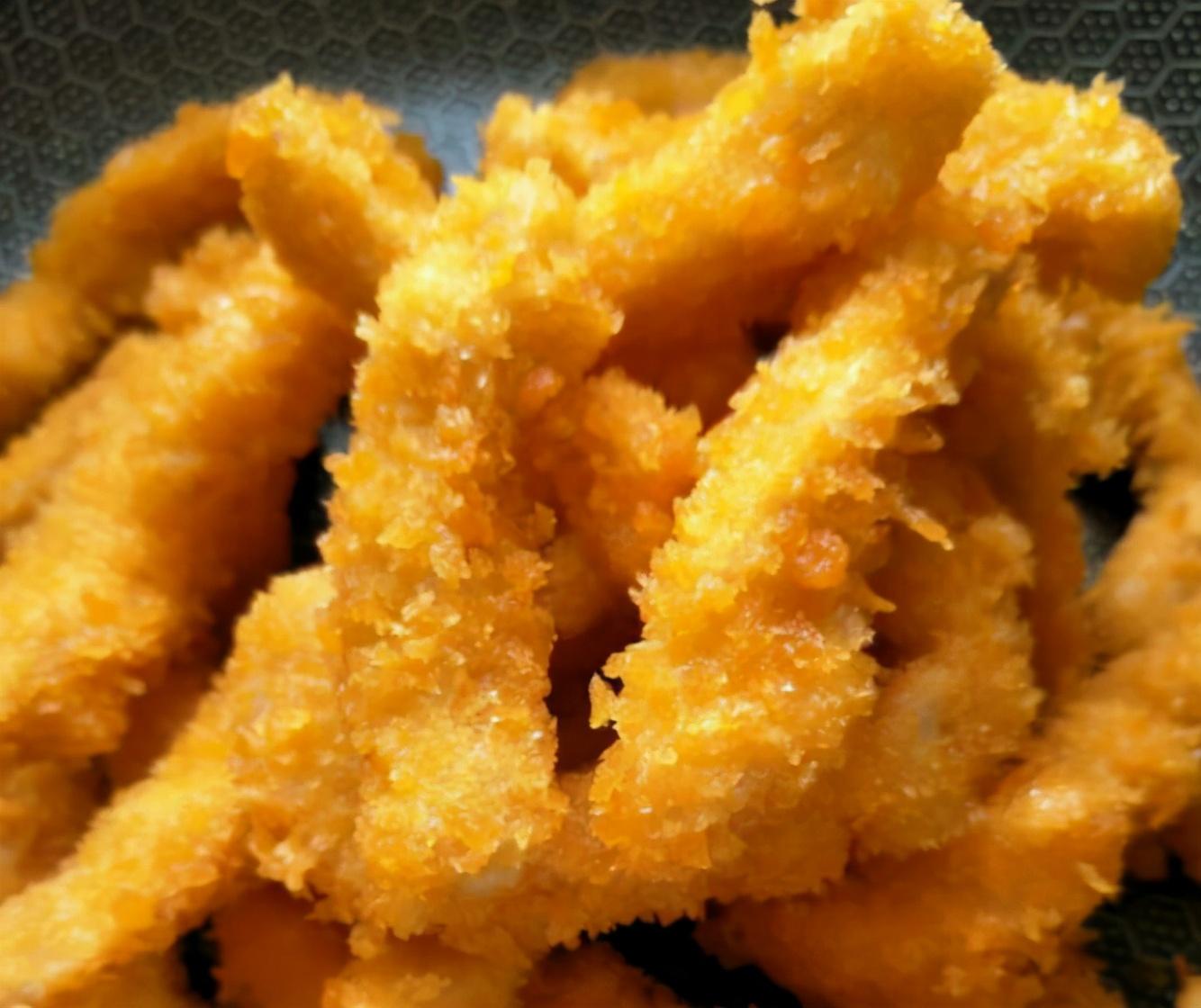 无骨香酥炸鸡柳,做法原来如此简单,3个关键步骤,学会可以开店|鸡柳|腌