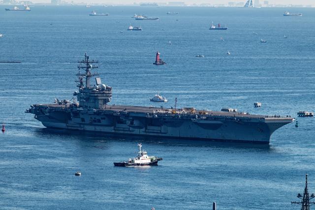 里根号锈迹斑斑返回日本,航母部署又有空档,美军两攻抬不起头|航母|航空母舰|两栖攻击舰_新浪新闻