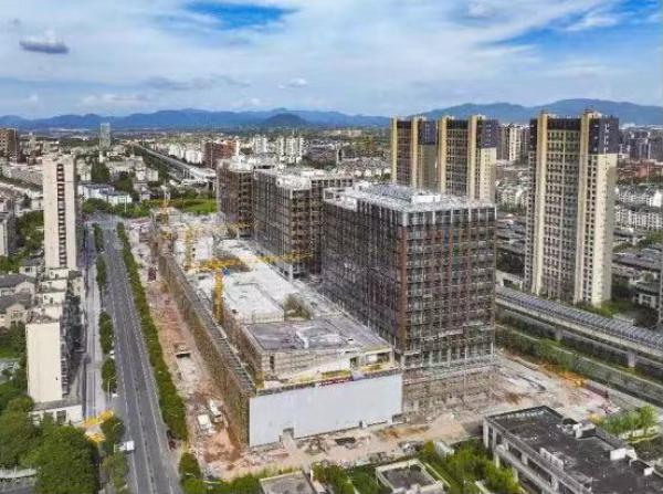 建造中的涵碧紫金城鸟瞰图