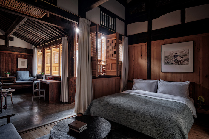 既下山·文郁堂仅有八间客房,分布于前后两座明代古建内,以古代文人