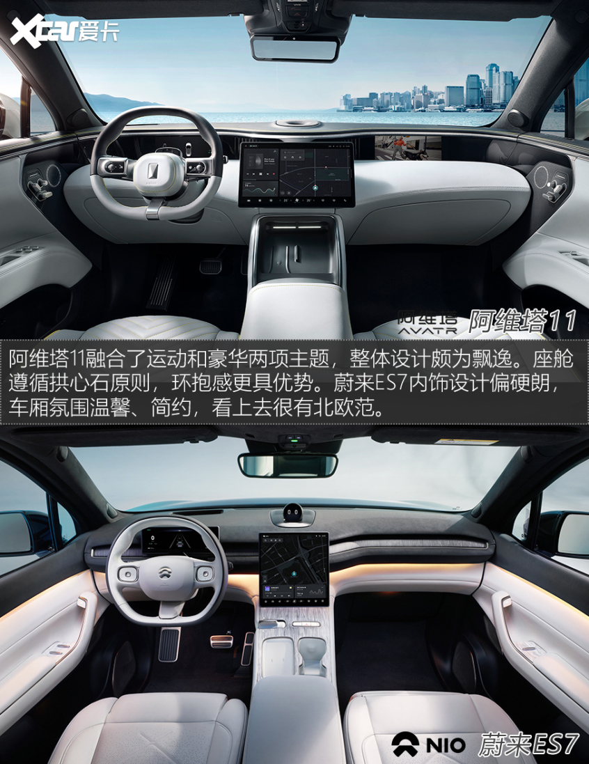 阿维塔11对比蔚来ES7 新生代豪华之战
