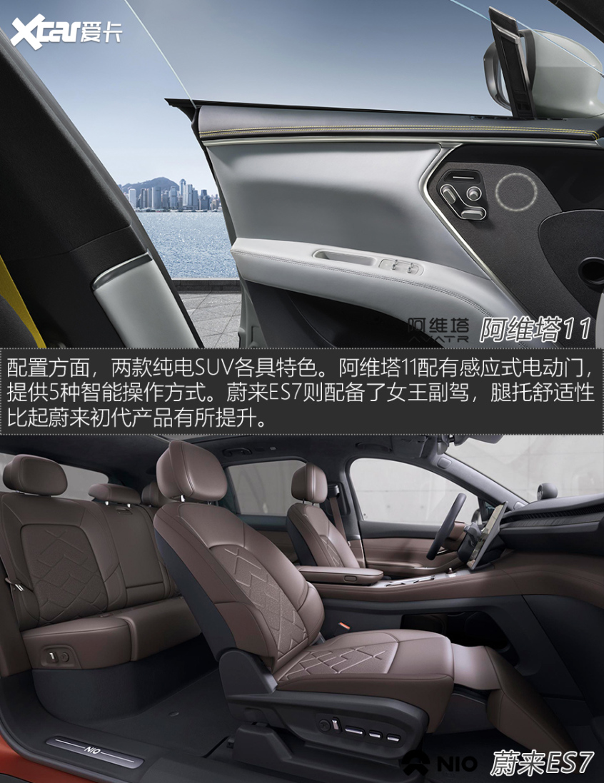 阿维塔11对比蔚来ES7 新生代豪华之战