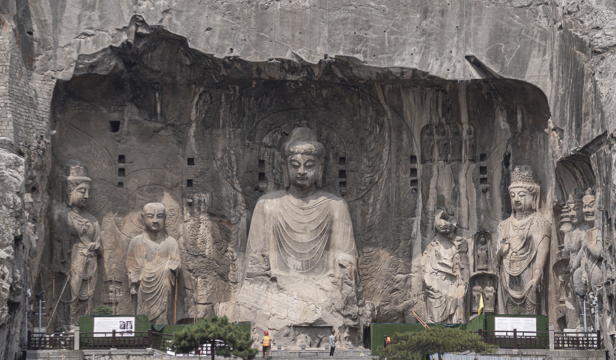 8月1日，整体保护工程完工后的奉先寺。