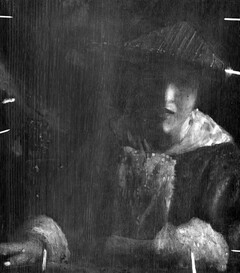 《持笛女孩》的X射线图