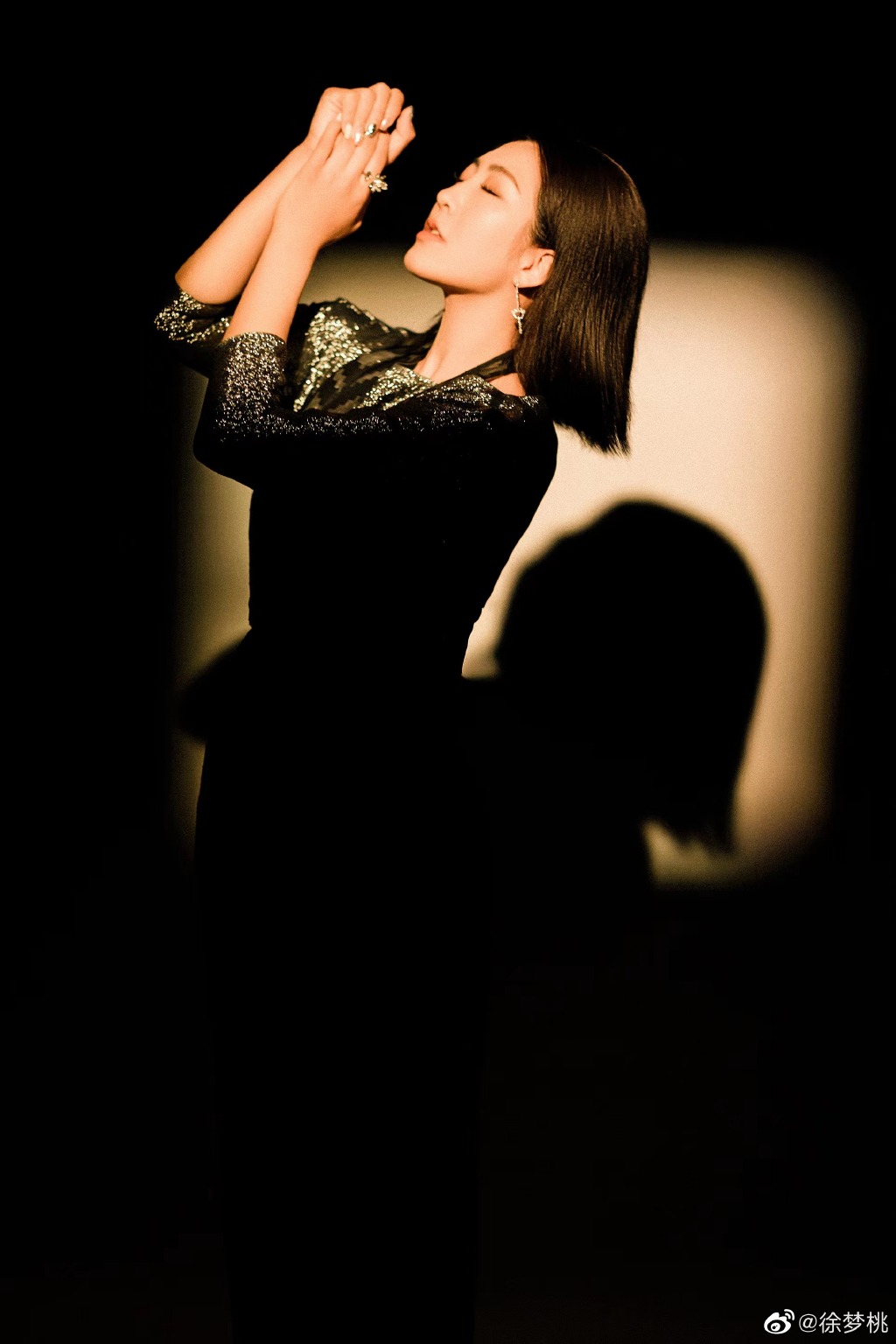 奥运冠军徐梦桃晒最新光影写真照 气质惊艳出众侧颜完美|徐梦桃|写真