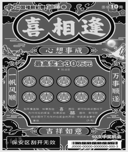 福彩刮刮乐新票“喜相逢”系列精彩上市|山西省|奖金|游戏|喜字|覆盖膜_手机新浪网