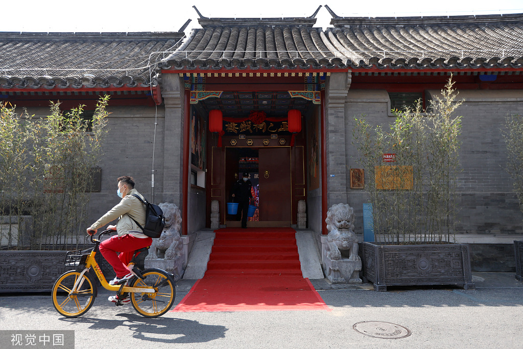 2022年,&nbsp;修缮一新的北京正乙祠戏楼外景