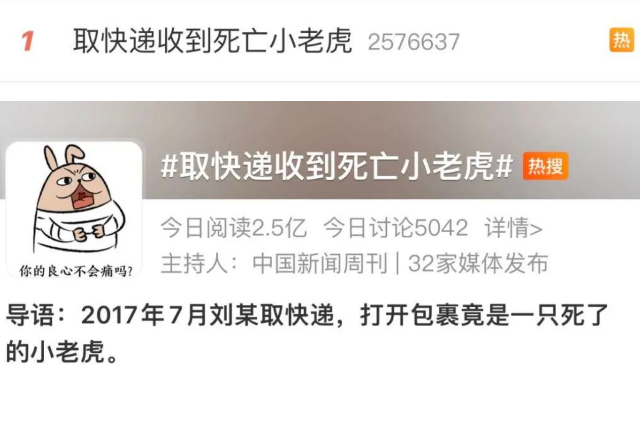 惊悚离奇！快递收到一只死亡小老虎！死体来自…休闲区蓝鸢梦想 - Www.slyday.coM