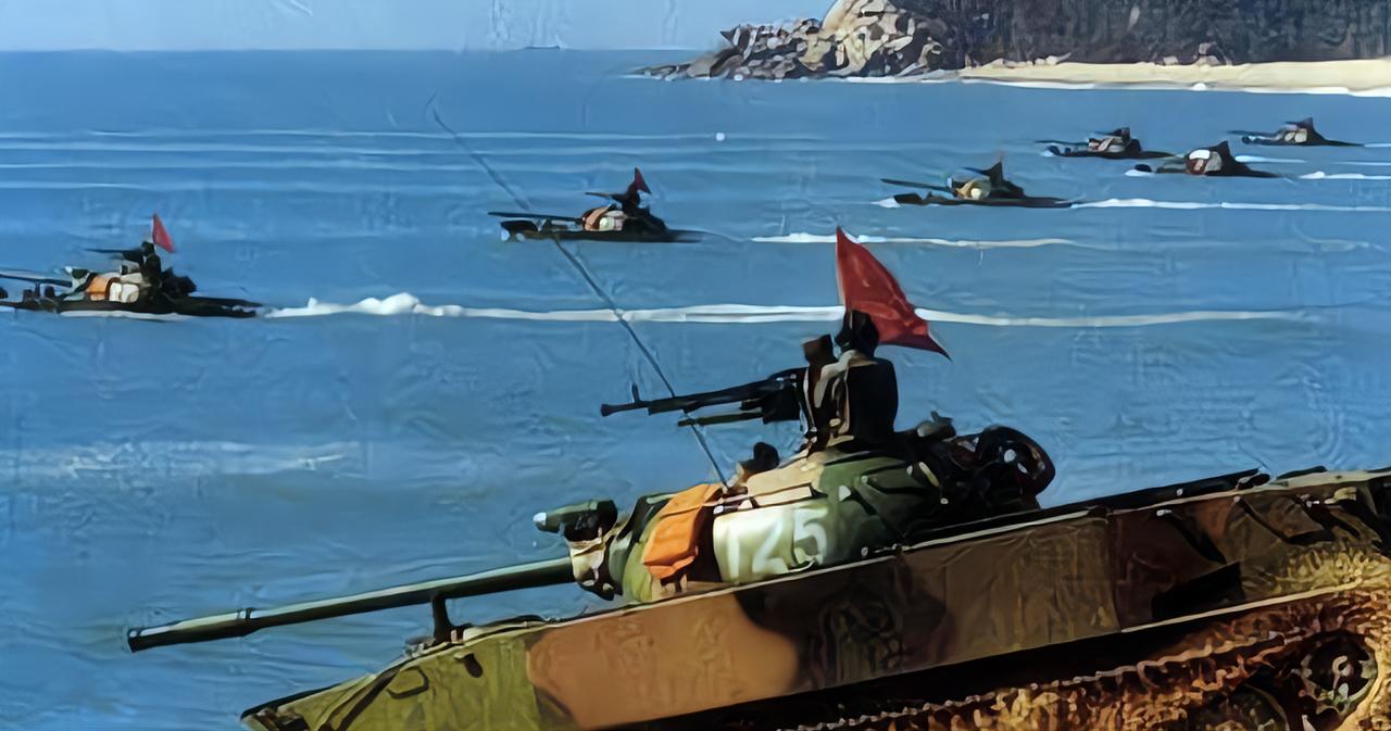 赤瓜礁海战实拍画面解放军击沉敌舰两艘俘虏对方9人