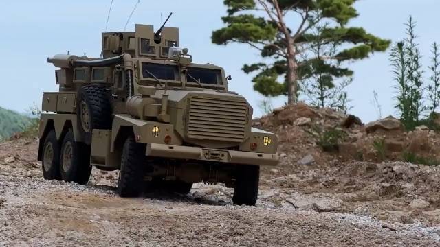 仿真遥控防地雷反伏击车