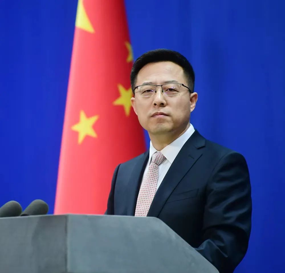 外交部发言人赵立坚主持8月29日的例行记者会.