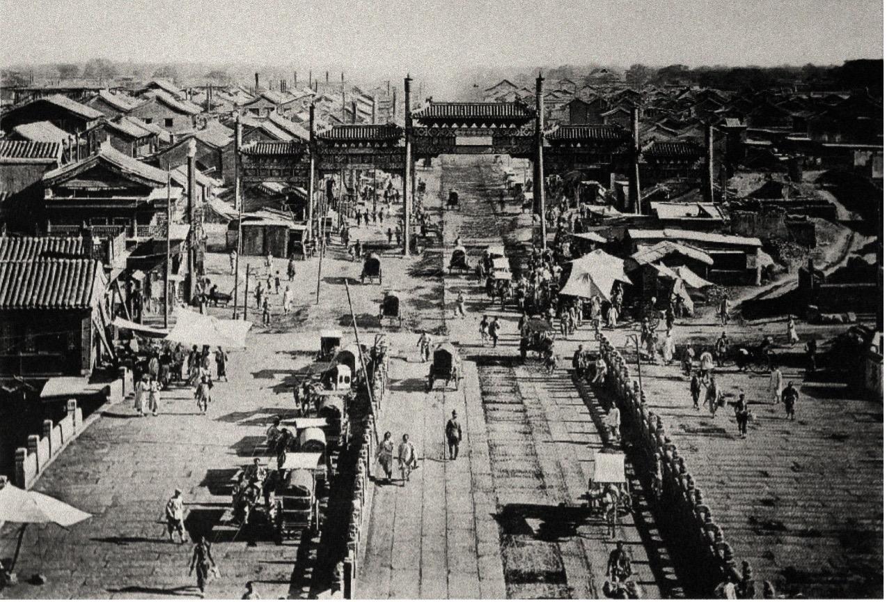 1898年正阳桥和五牌楼。