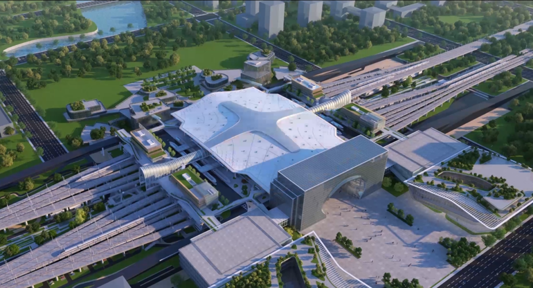 杭州西站枢纽整体效果图