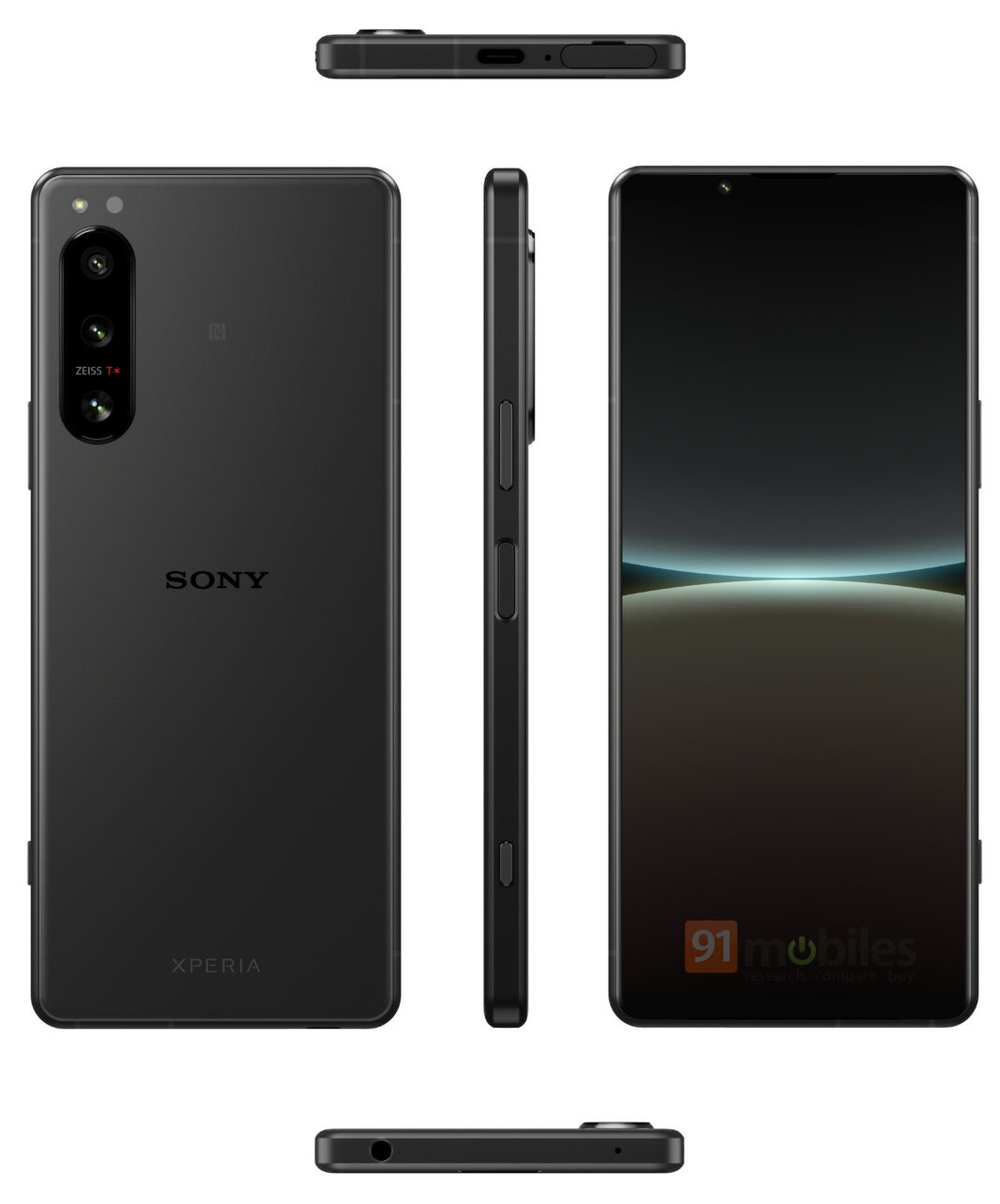 索尼xperia 5 iv 三款配色渲染图曝光:搭载骁龙 8,后置三摄__财经头条