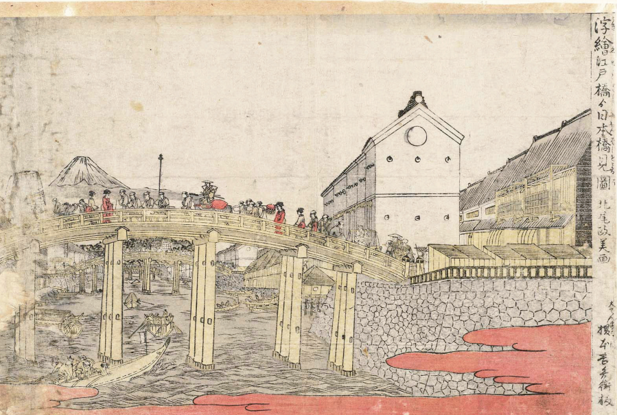 日本桥幕府时代江户城的市井风情