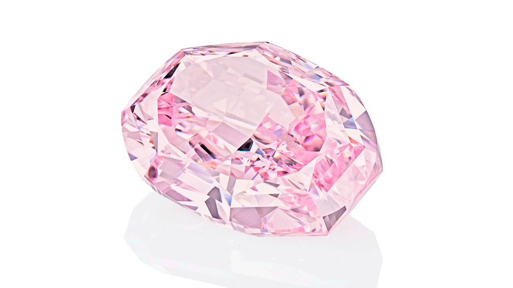 重达11.15克拉的粉钻“Williamson Pink Star" 图片着手：苏富比