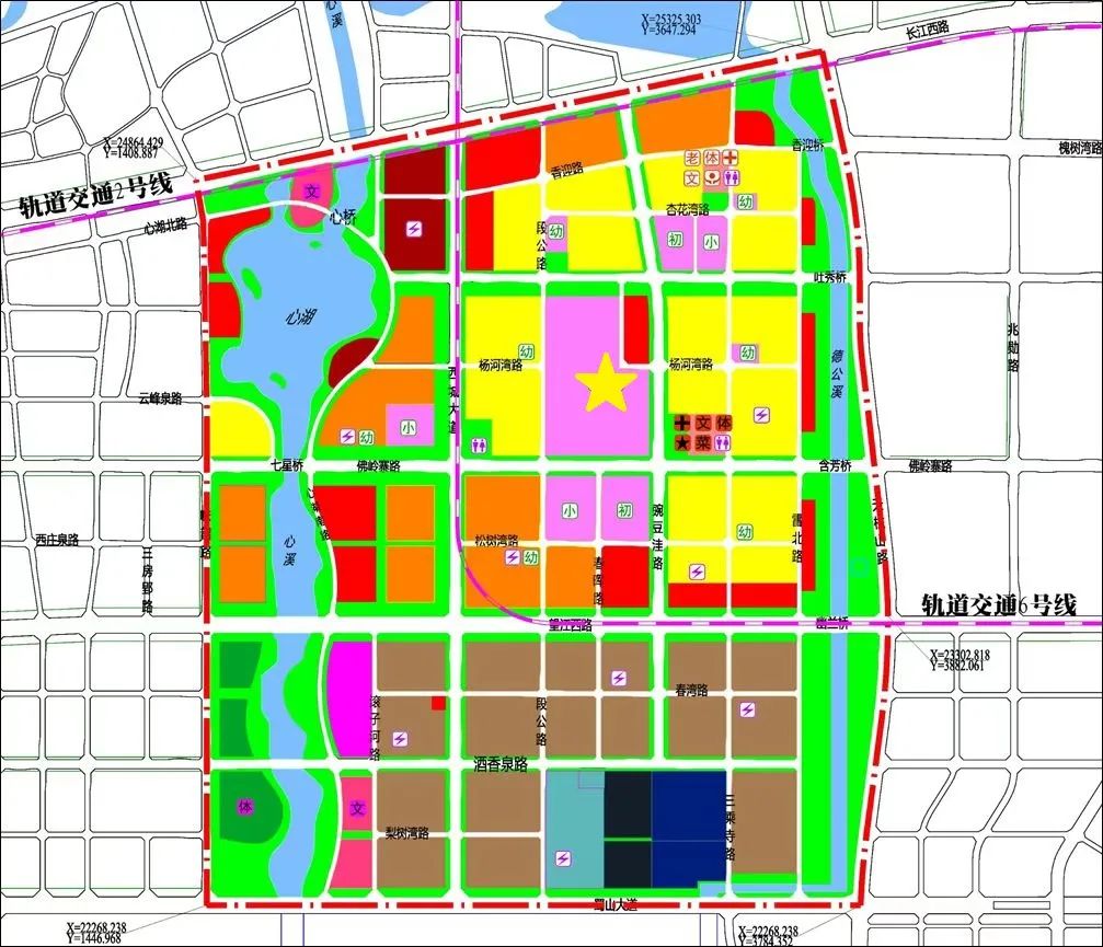 合肥八中运河新城校区位置示意(星号位置).