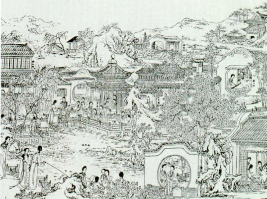 苏东坡在大观园赏月