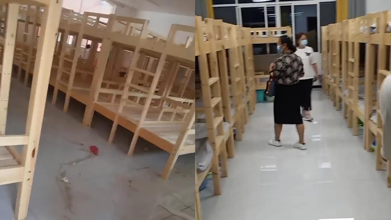 曝河南一学校80人住一间宿舍 家长：昨天还在施工 墙上油漆还没干
