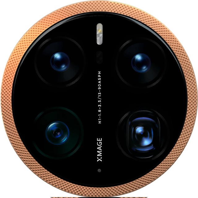 华为mate50摄像模组曝光四摄最高6400万像素机身保时捷蓝黑配色